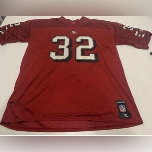 vintage Reebok San Francisco 49ers Kevan Barlow #32 jersey Size XL